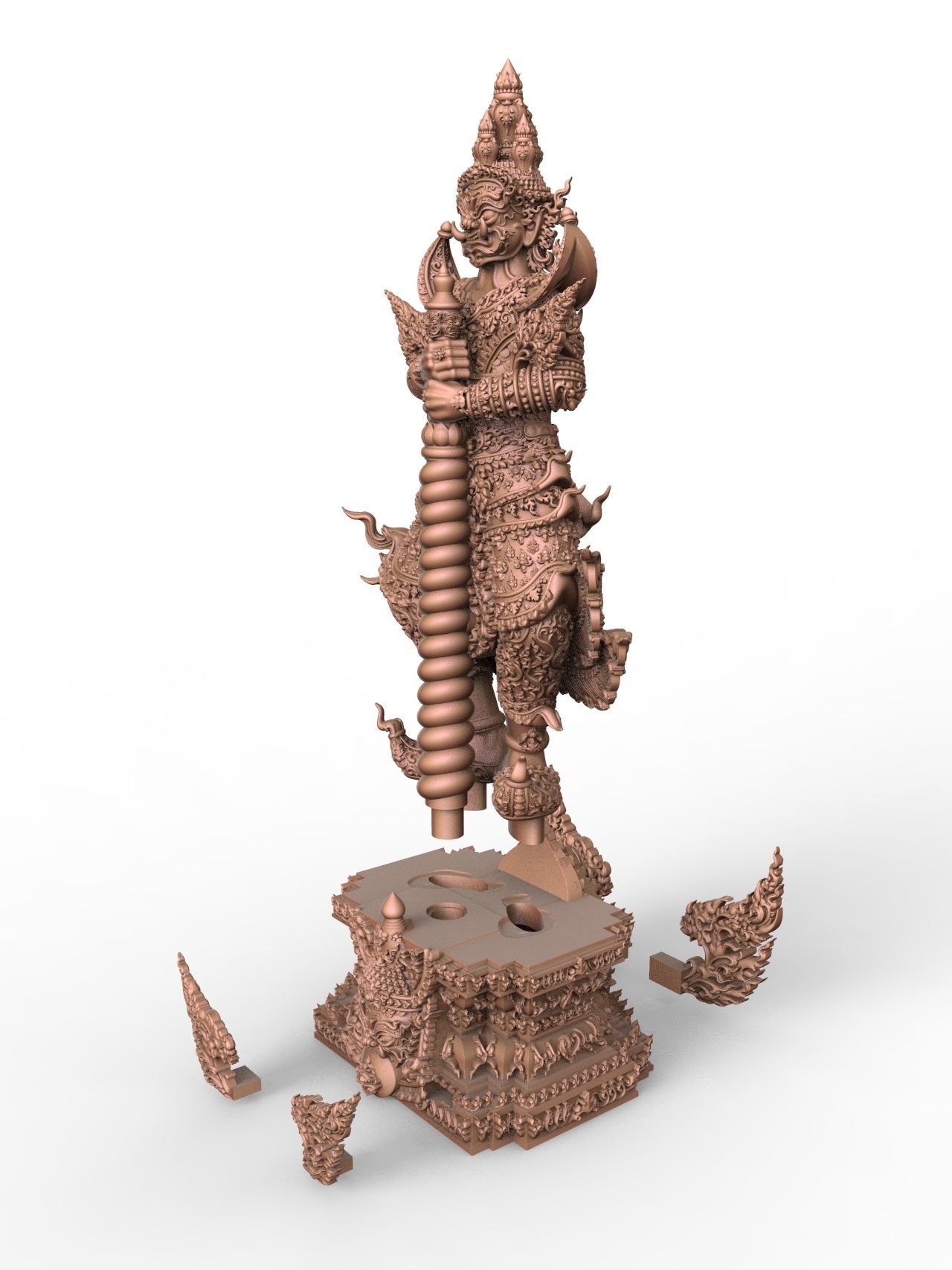 Tao Wessuwan Vol-02 Thai Art for  3D print model 3D print model_5