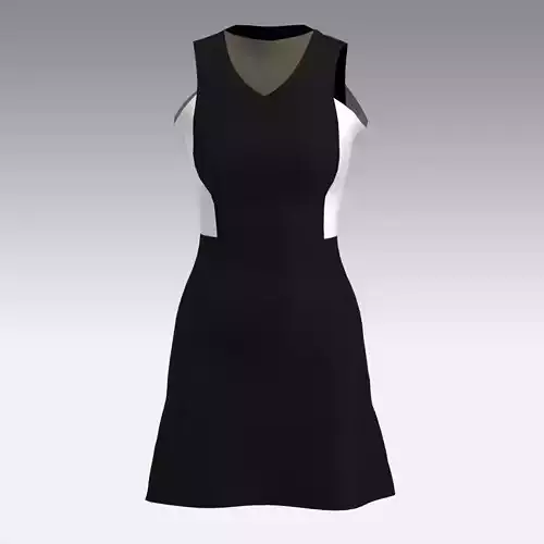 DRESS BLACK WHITE STYLE LOOK 