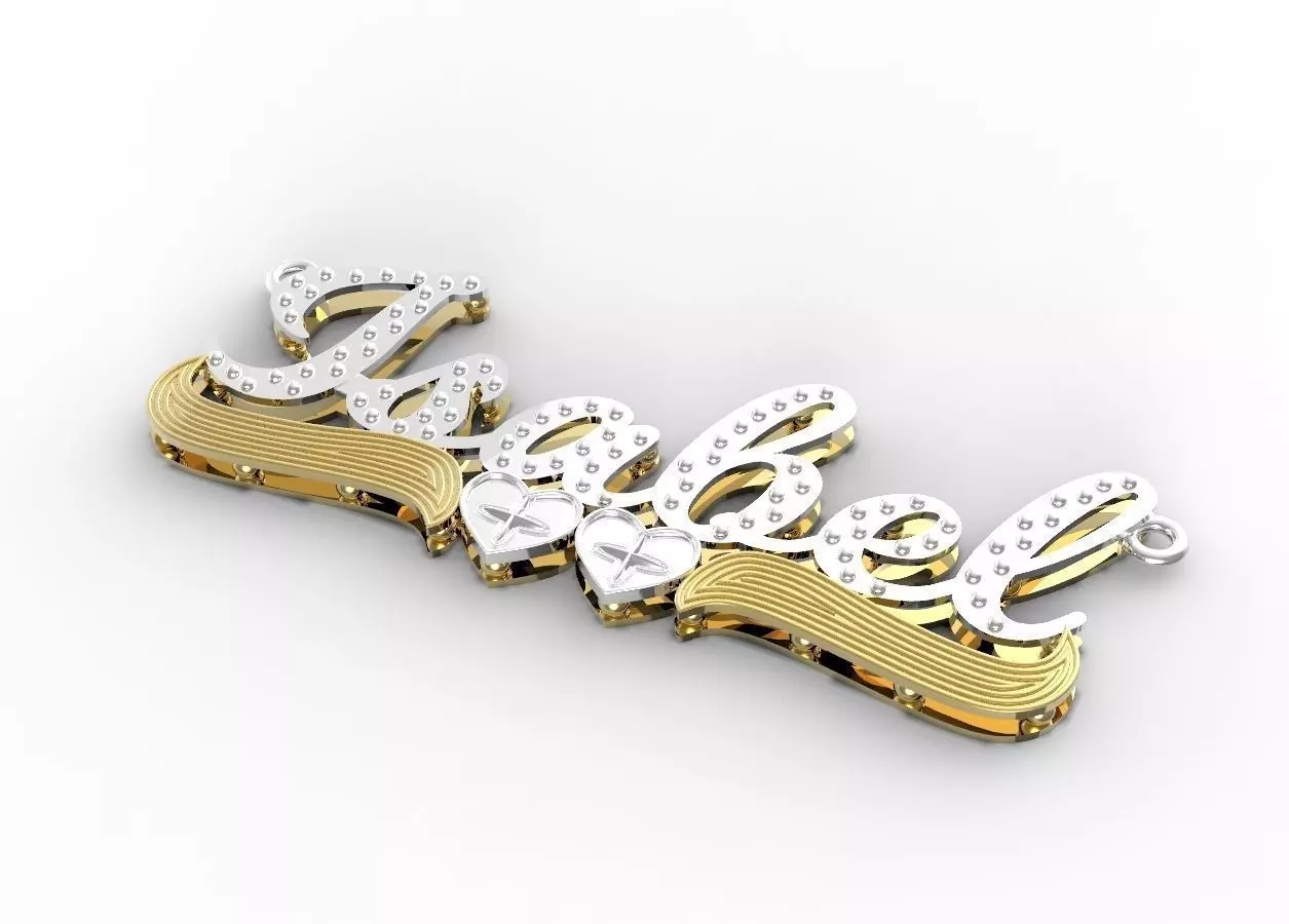 Isabel name plate 3D print model_0