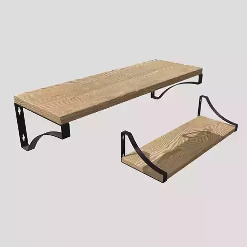 Wall Shelf Low-poly 3D model