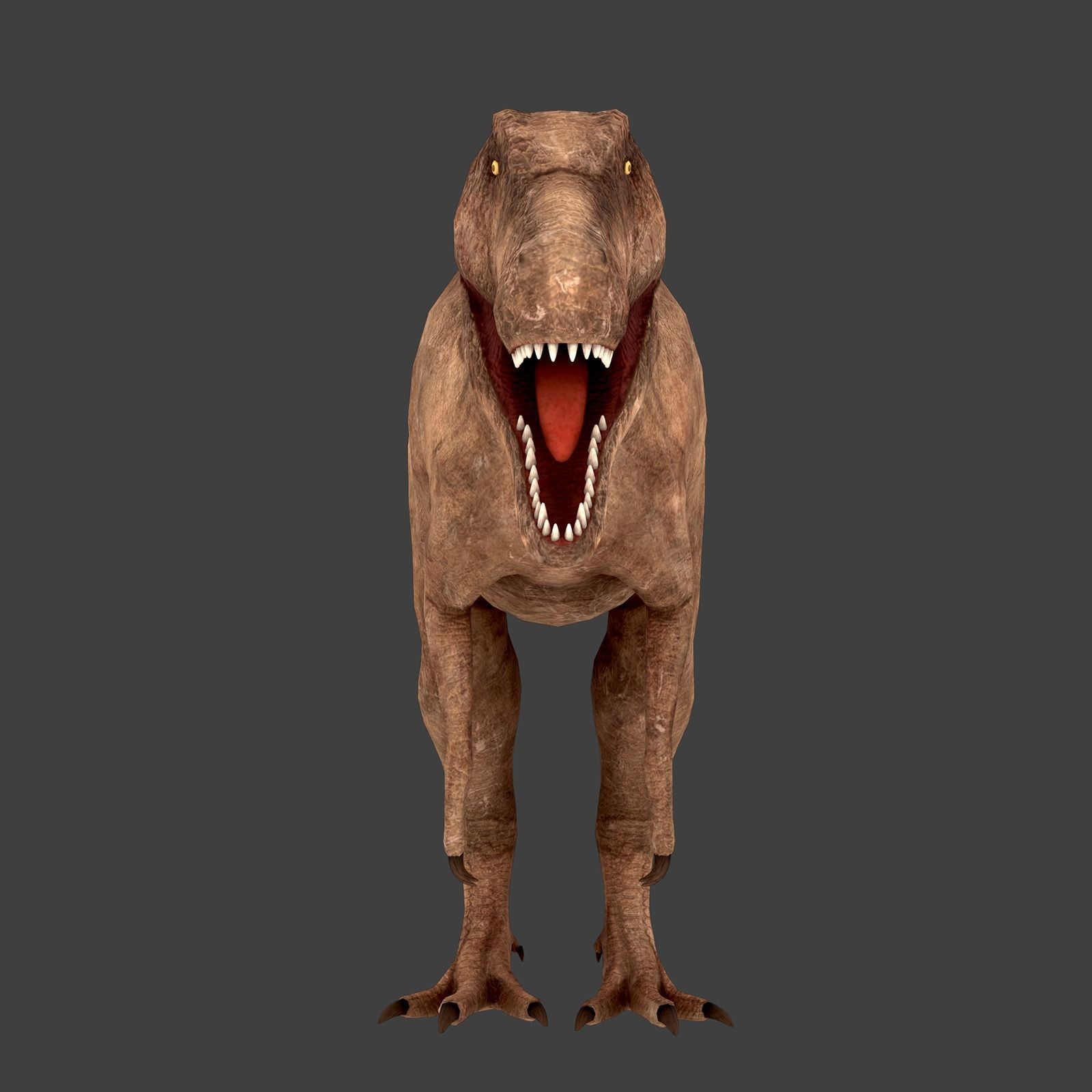 T-Rex Low-poly 3D model_2