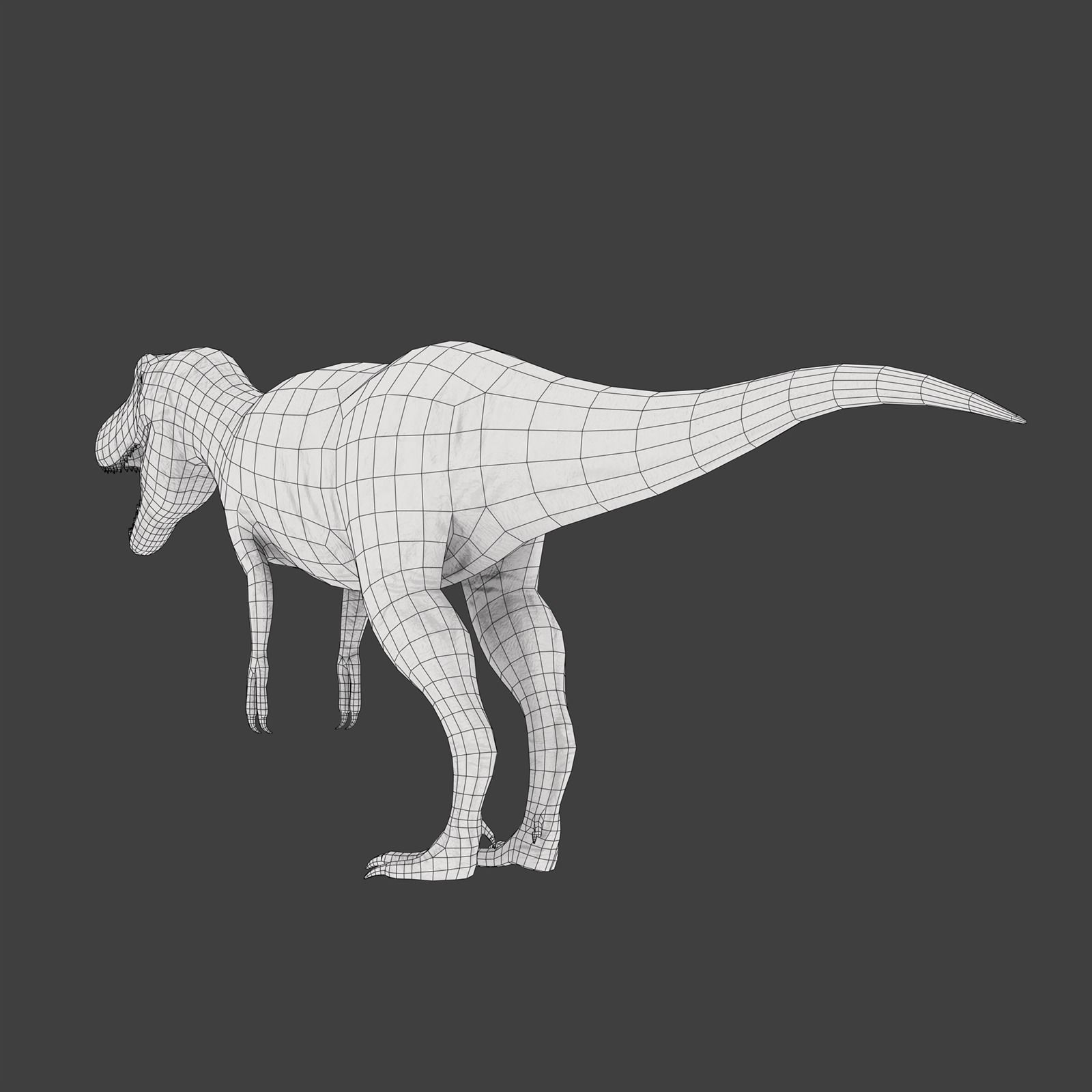 T-Rex Low-poly 3D model_9