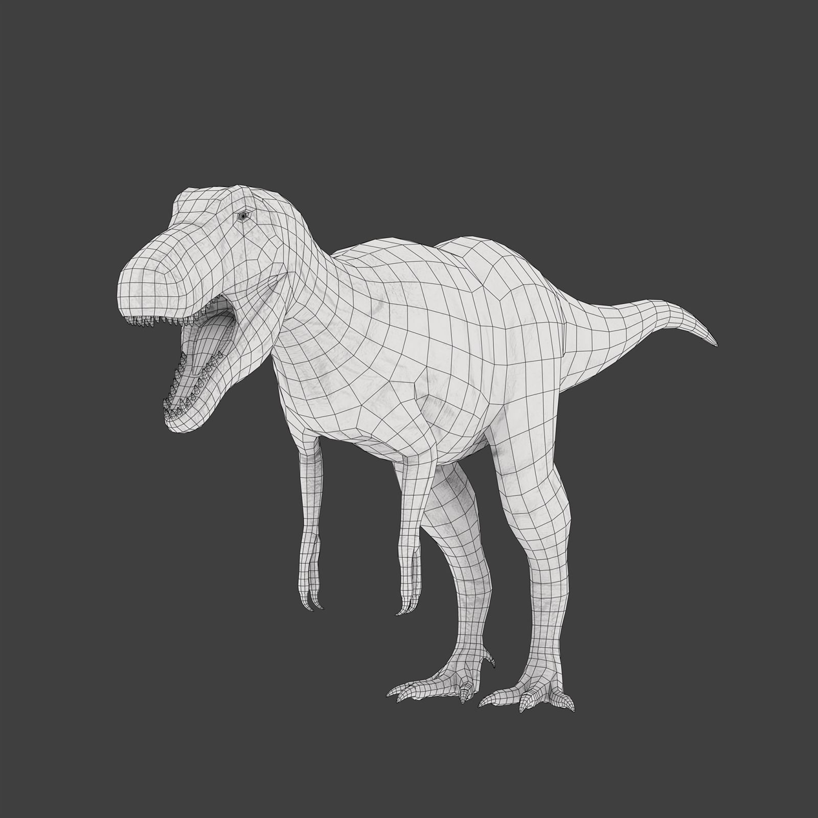 T-Rex Low-poly 3D model_6