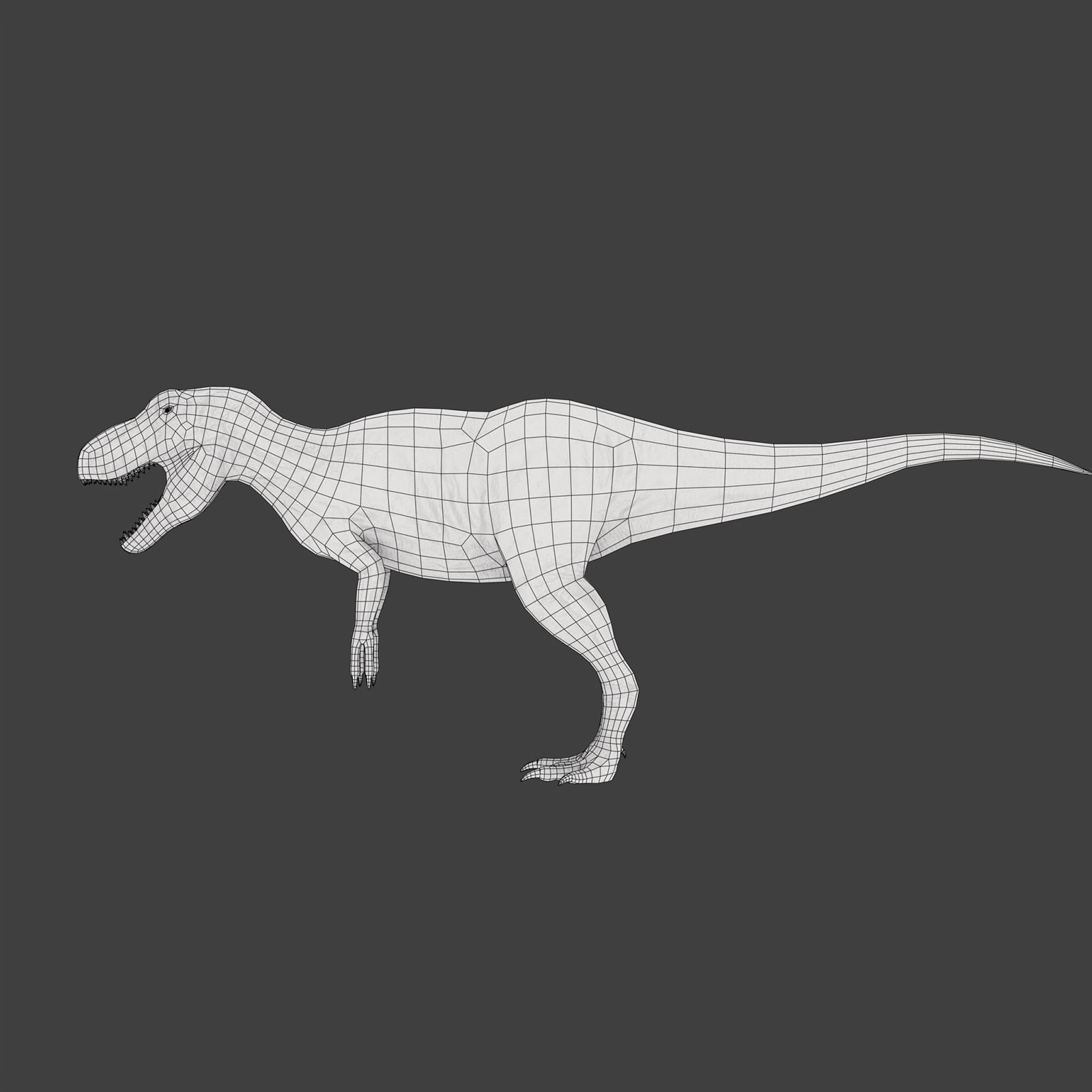 T-Rex Low-poly 3D model_8