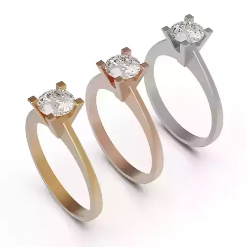 Solitaire ring A
