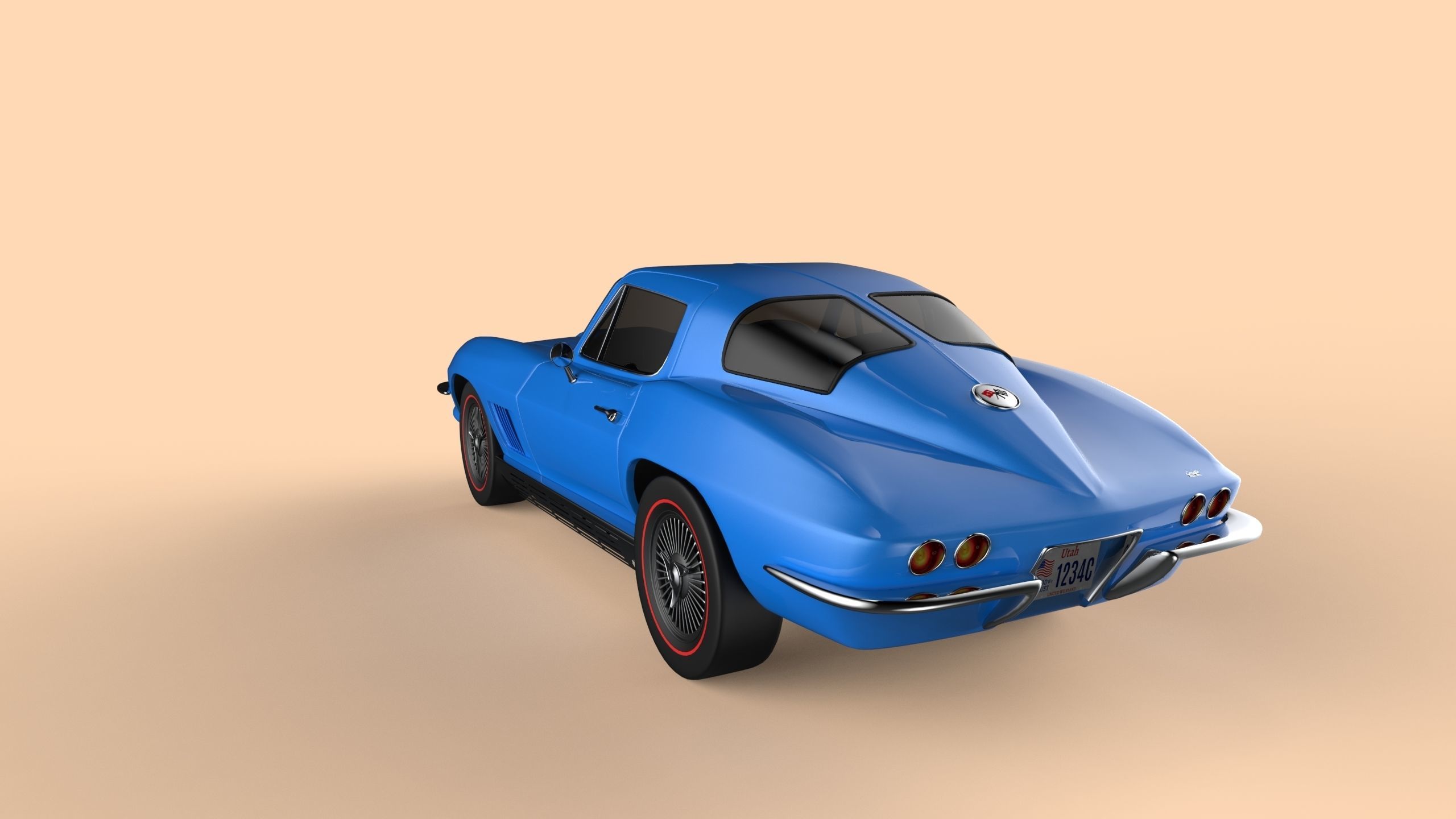 1967 Corvette Stingray 3D model_6