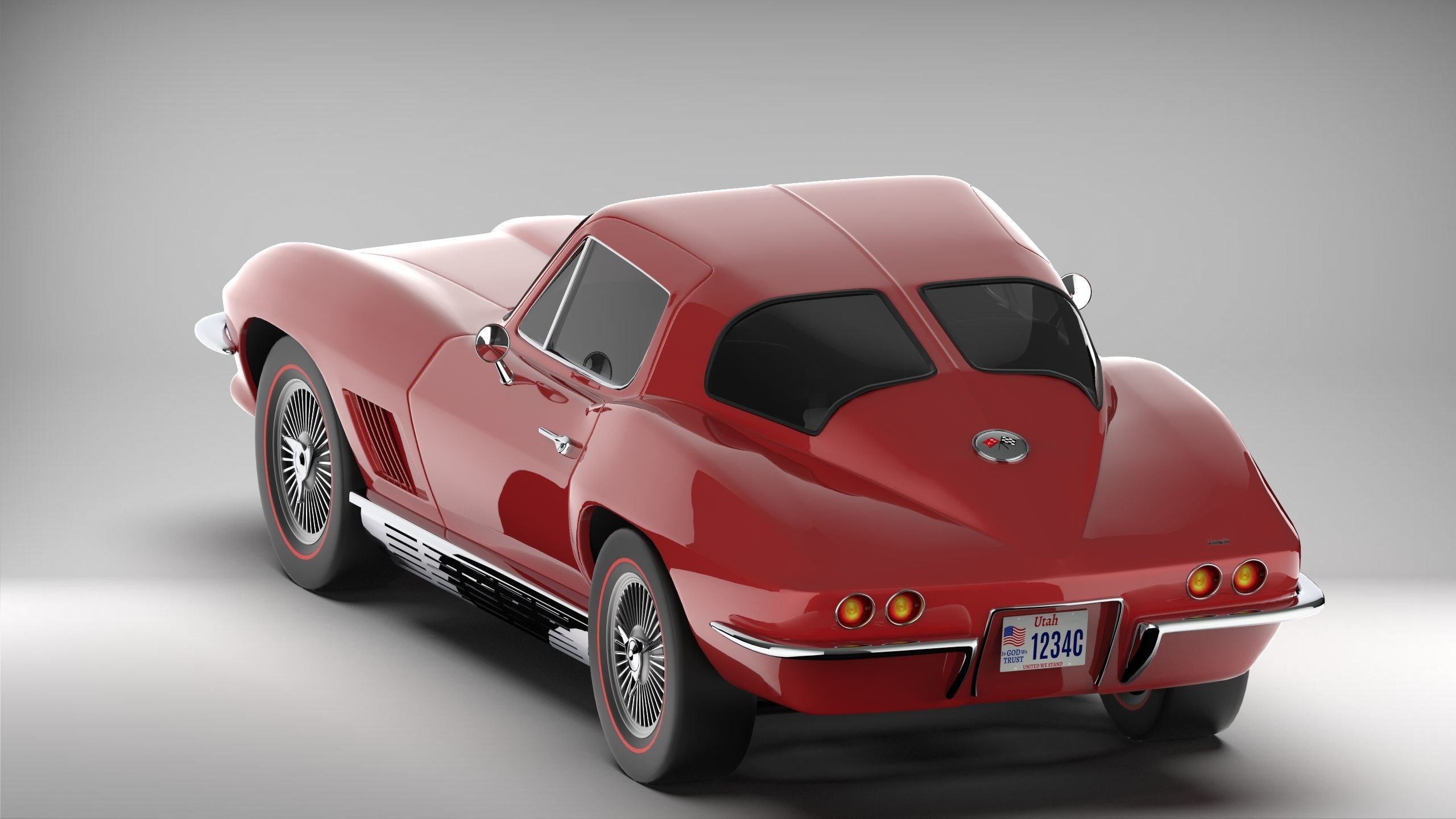 1967 Corvette Stingray 3D model_2