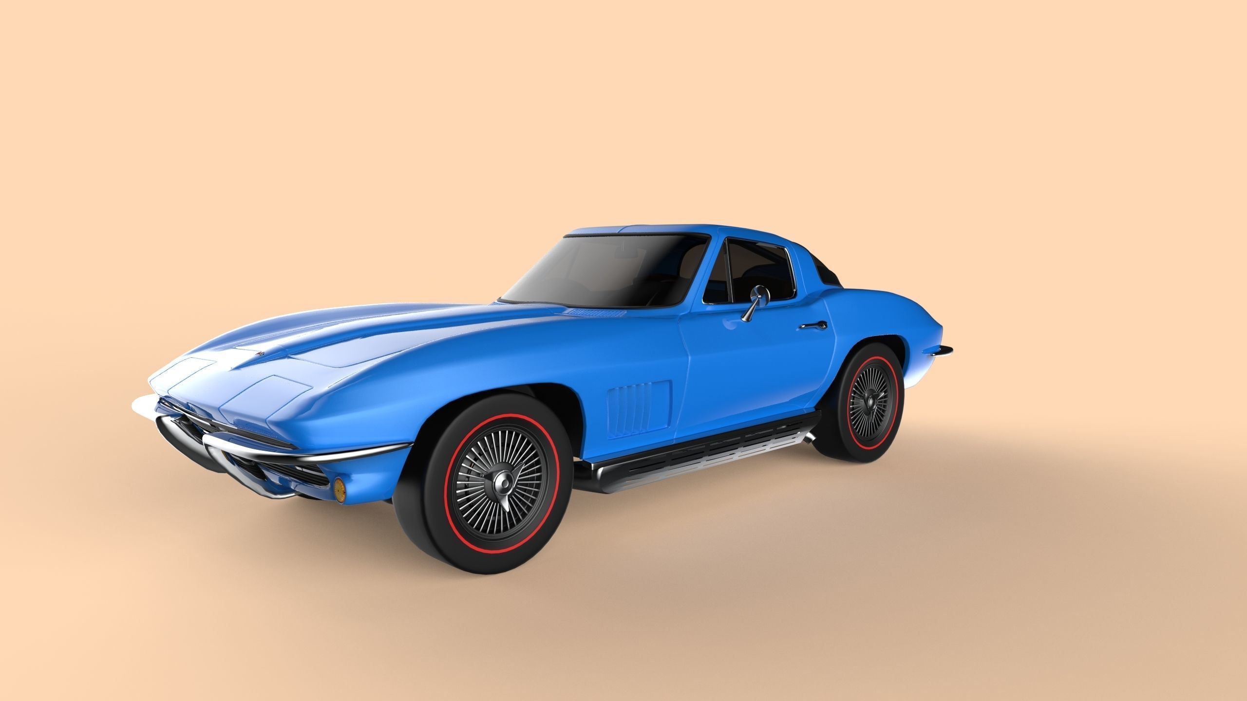 1967 Corvette Stingray 3D model_5