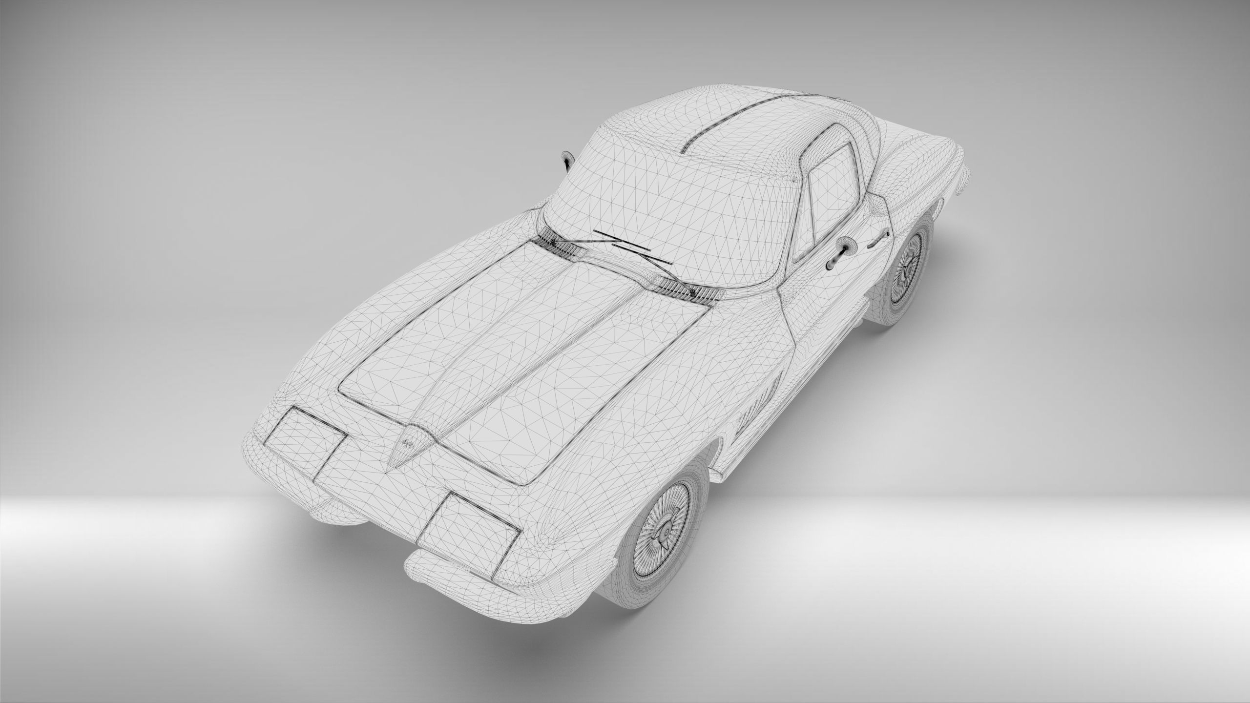 1967 Corvette Stingray 3D model_4