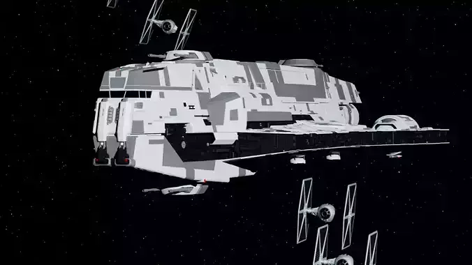 Gozanti Attack Cruiser LITE 3D model