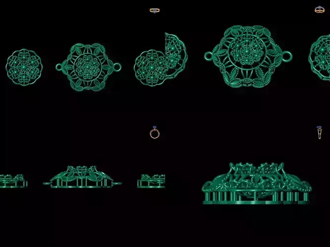 Pendant Set 6 of ornaments