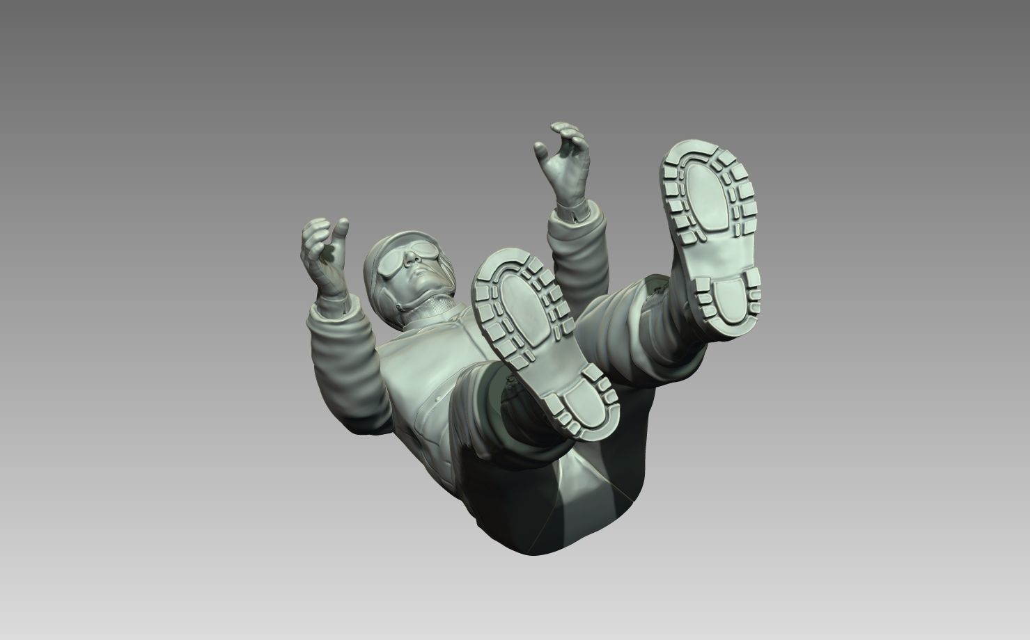 Car Driver Vintage 1950 3D print model_13