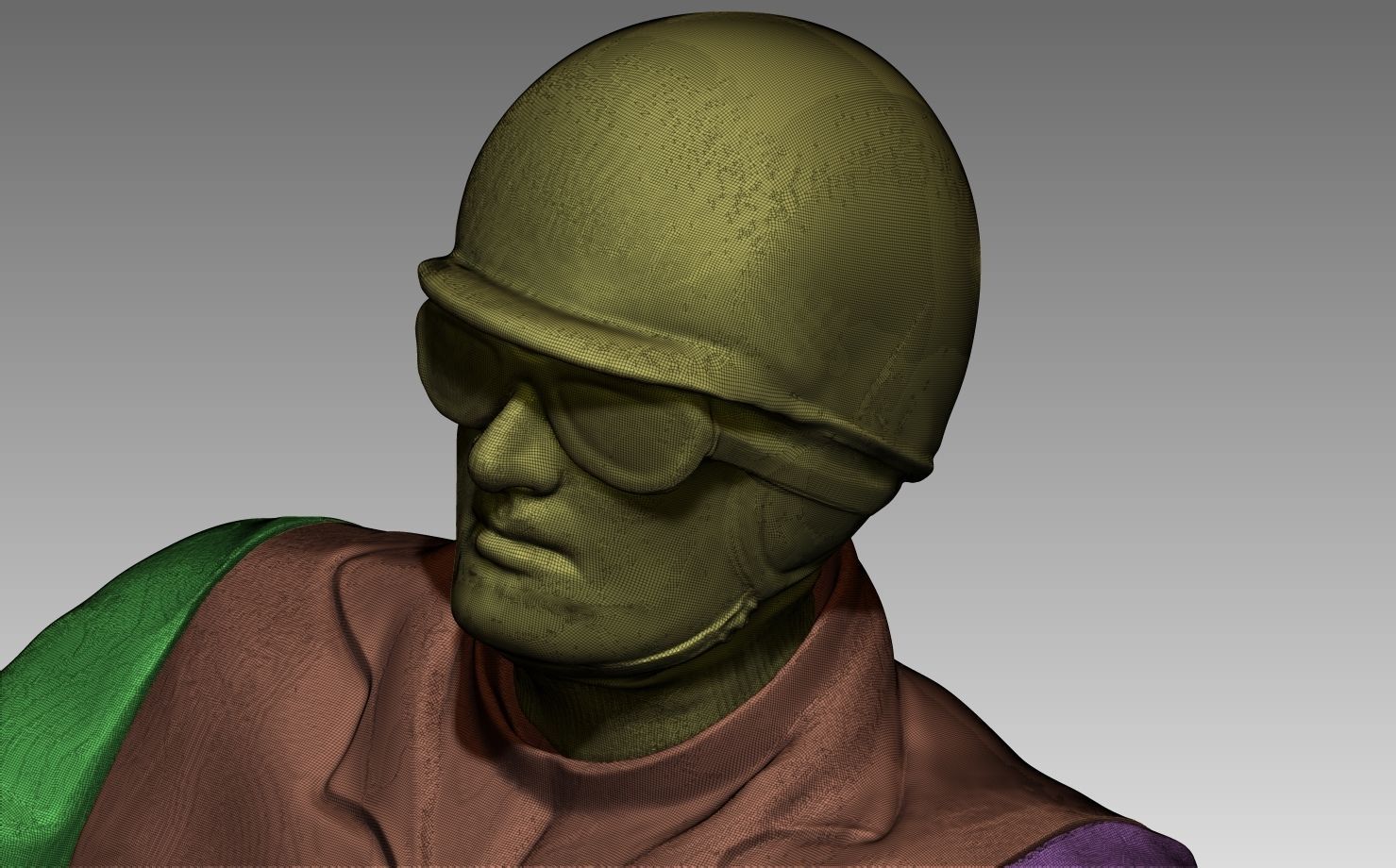 Car Driver Vintage 1950 3D print model_9