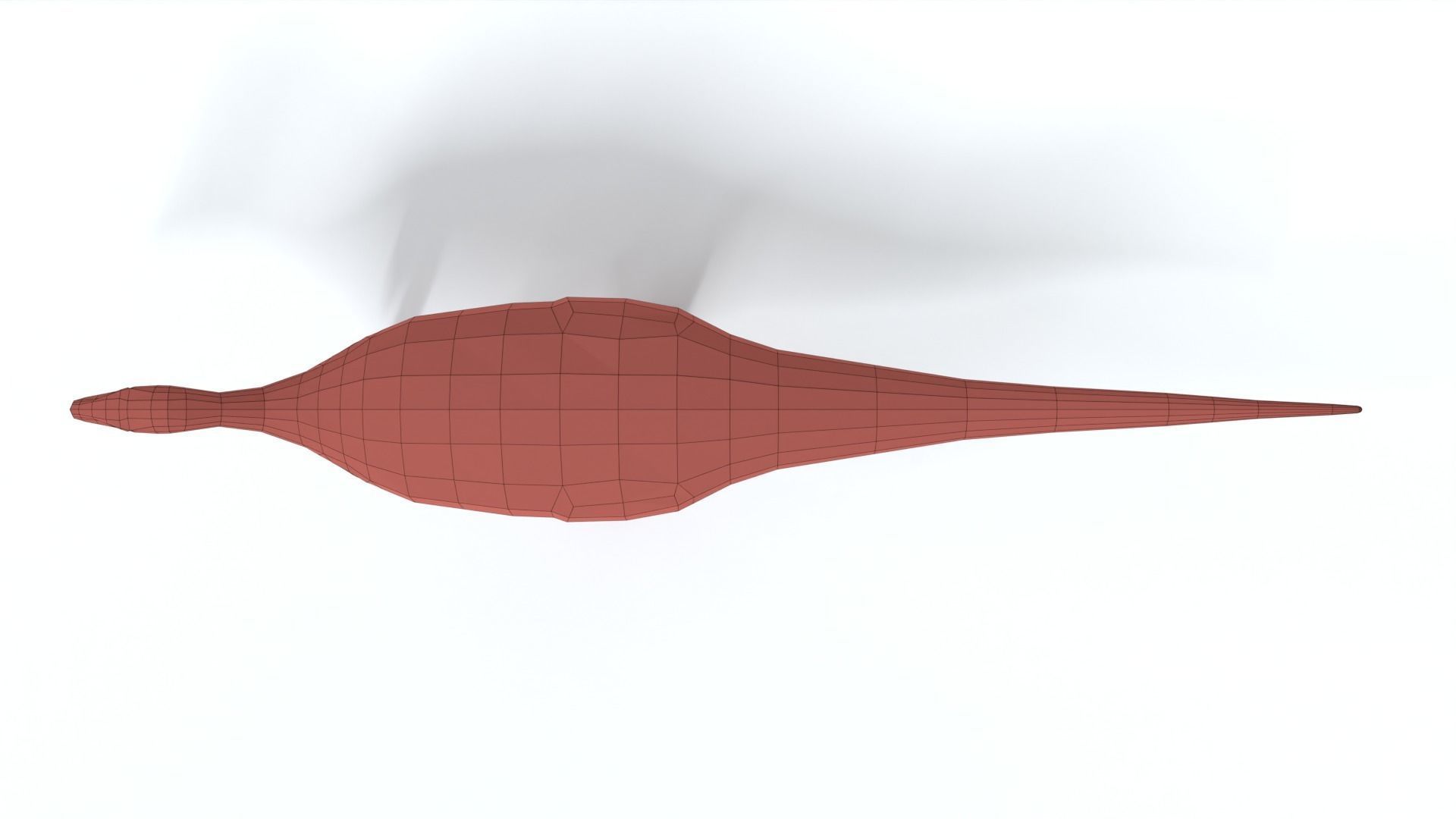 Low Poly Cartoon Camptosaurus Dinosaur Low-poly 3D model_17