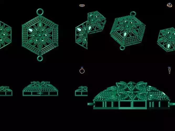 Pendant Set 8 of ornaments