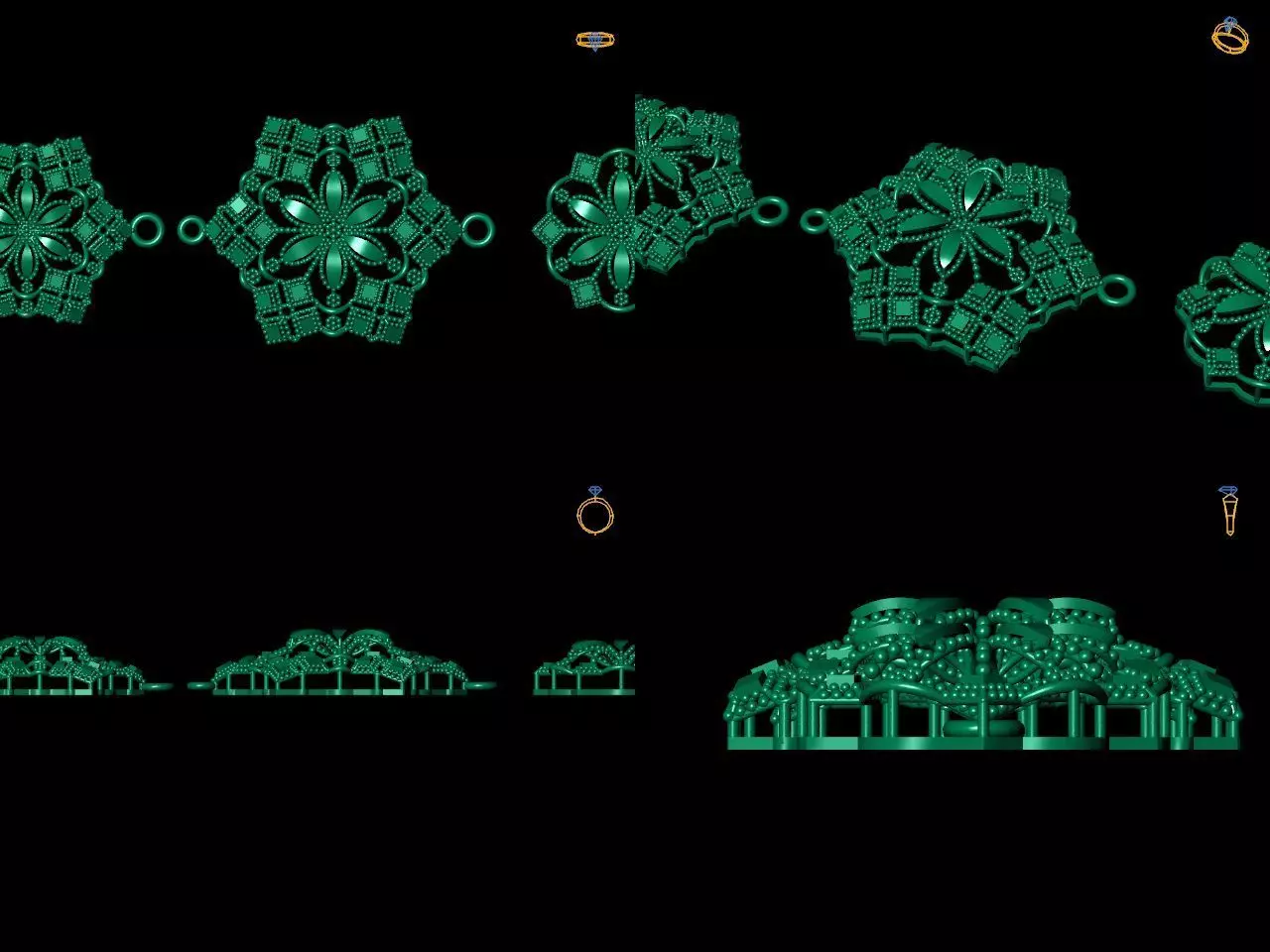 Pendant Set 12 3D print model_0