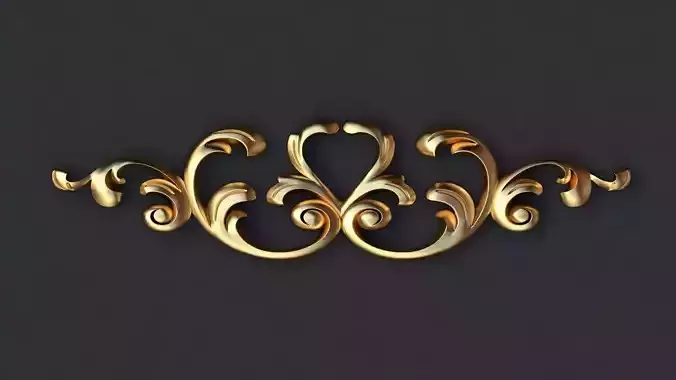 Central decor ornament for furniture