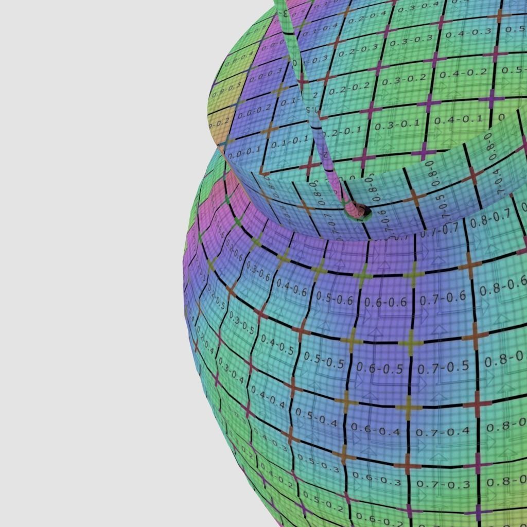 Japanese Lantern - Chochin Takanoha Crest 3D model_32