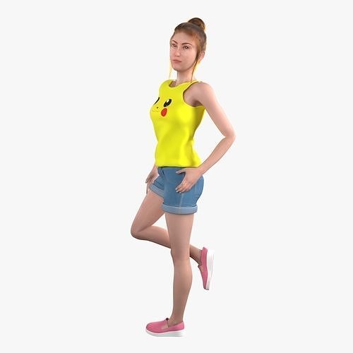 Teen Girl 3D model