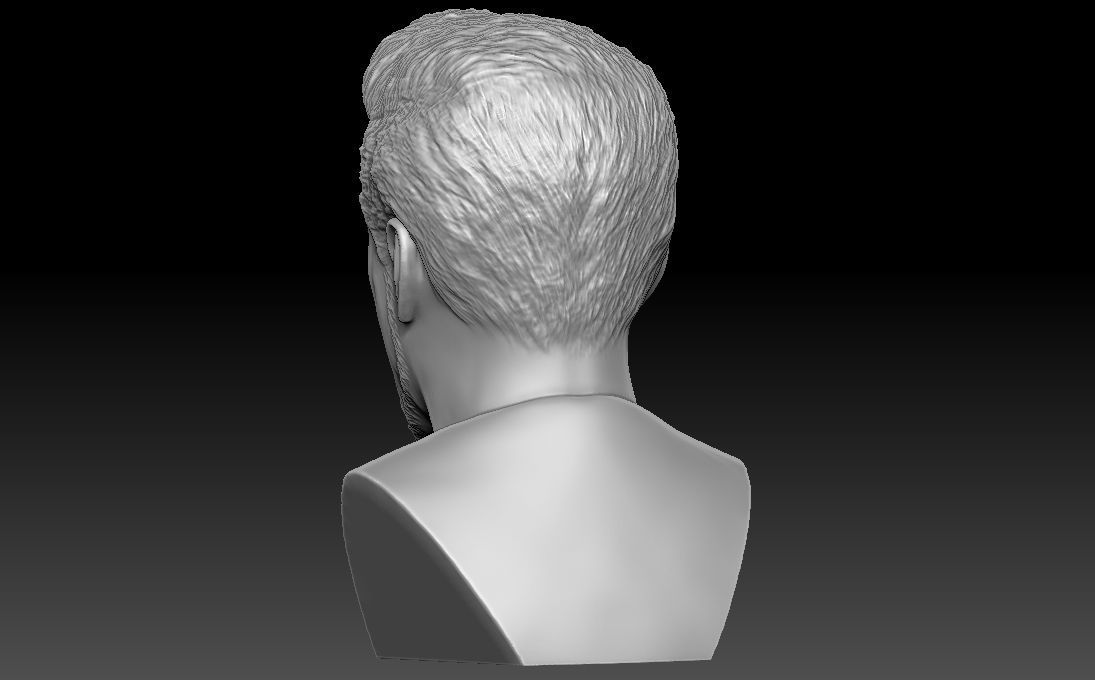 Tony Stark Robert Downey Jr Iron Man bust for 3D printing 3D print model_5