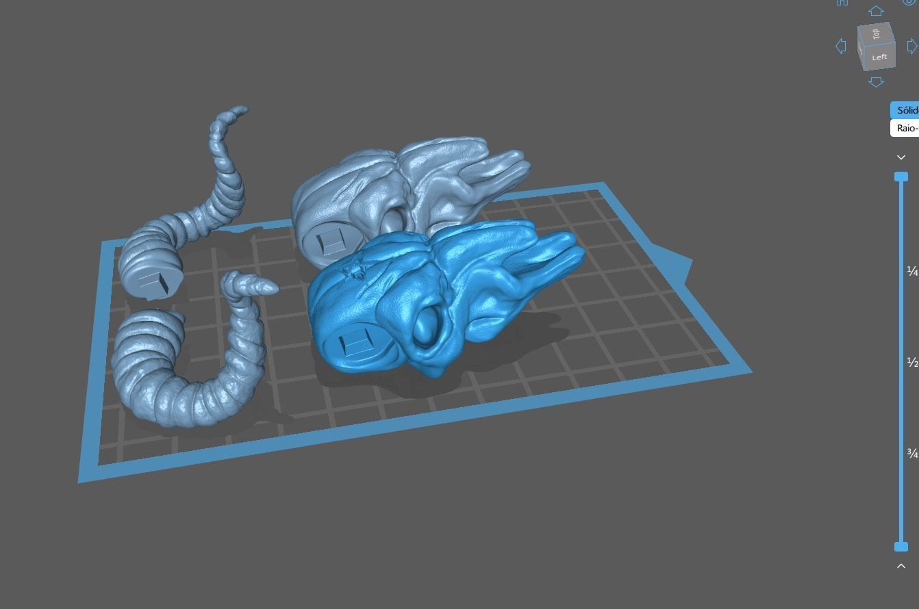 Baphomet Skull Head Stylized 3D print model_11