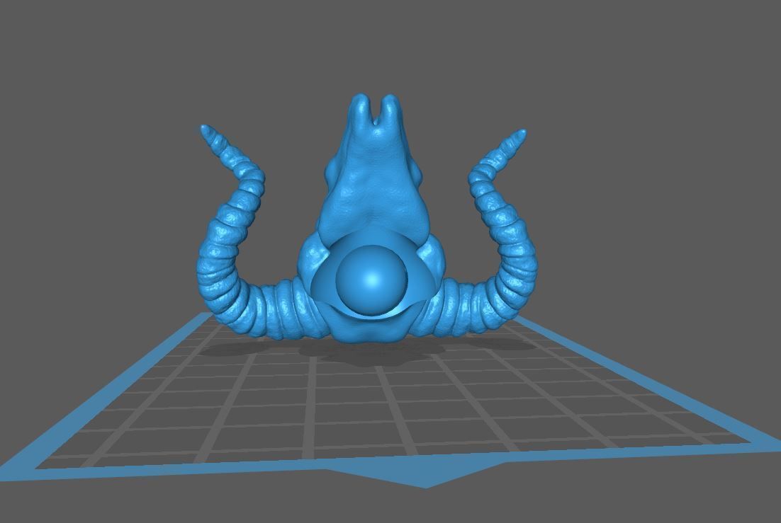 Baphomet Skull Head Stylized 3D print model_17