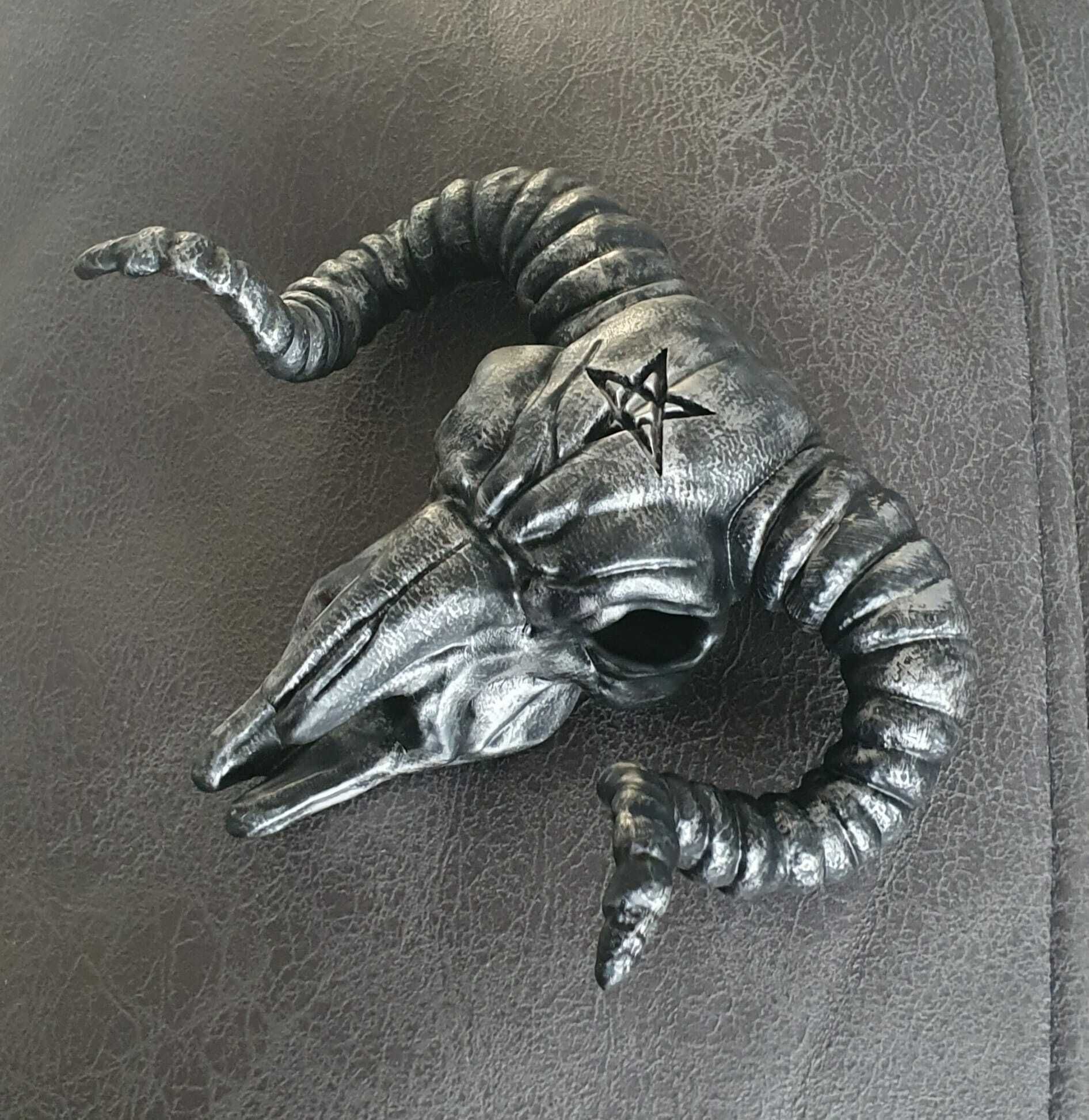 Baphomet Skull Head Stylized 3D print model_20