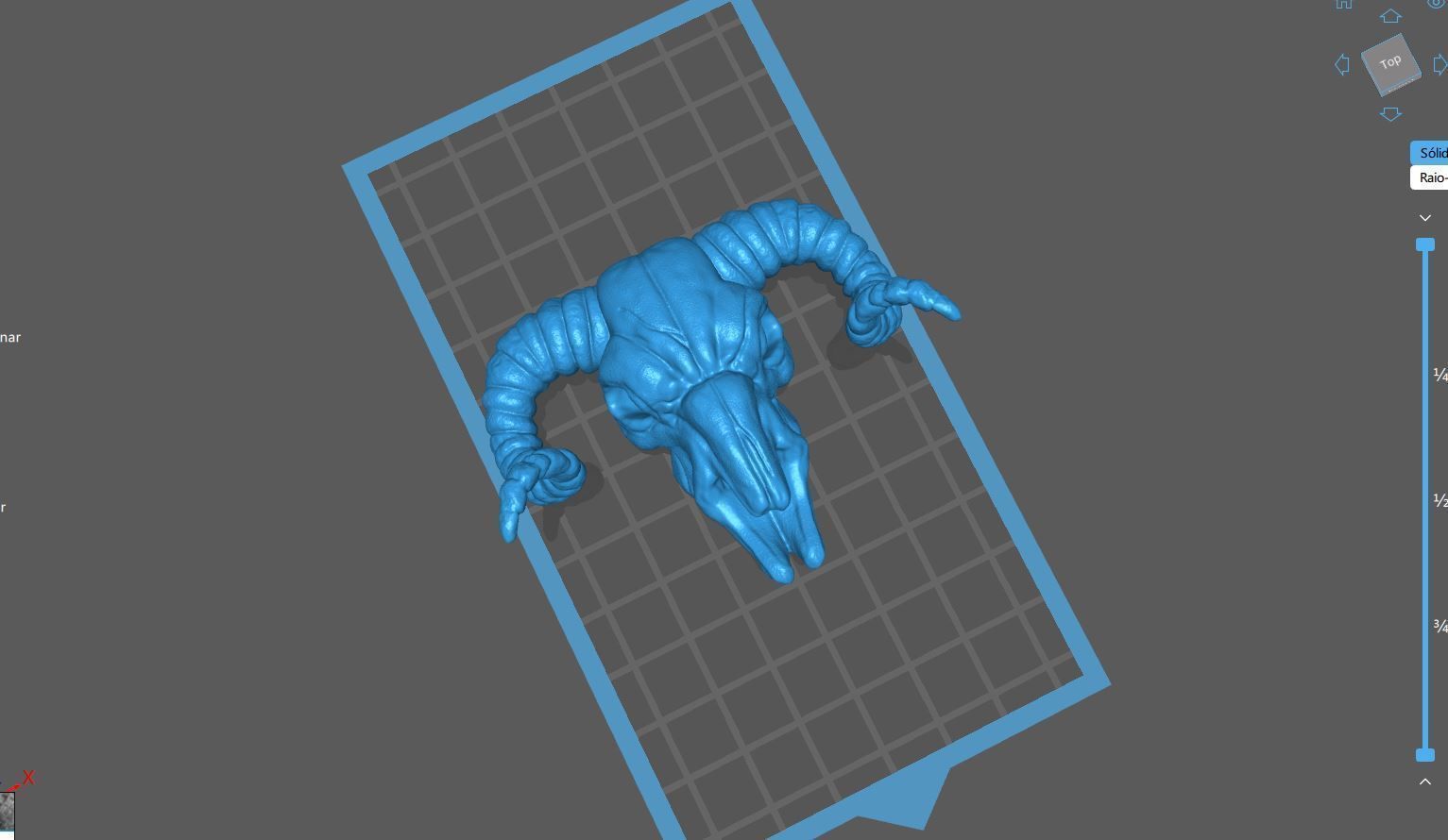 Baphomet Skull Head Stylized 3D print model_15