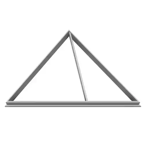 0253 Egyptian pyramid BIG cookie cutter 