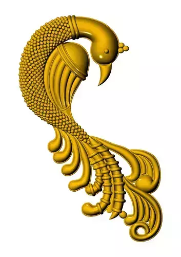 Peacock Gold and silver Jewelry Pendant Antique Jewelry Design