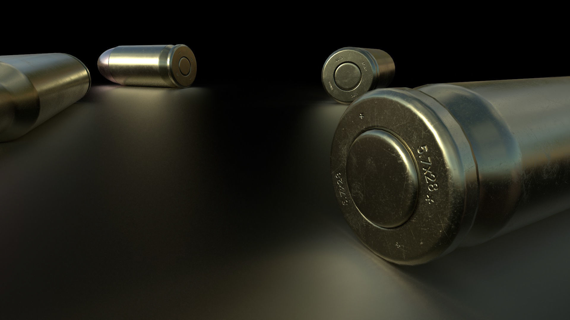AAA Ammunition Pack - exact measurements - PBR - low-poly Low-poly 3D model_8