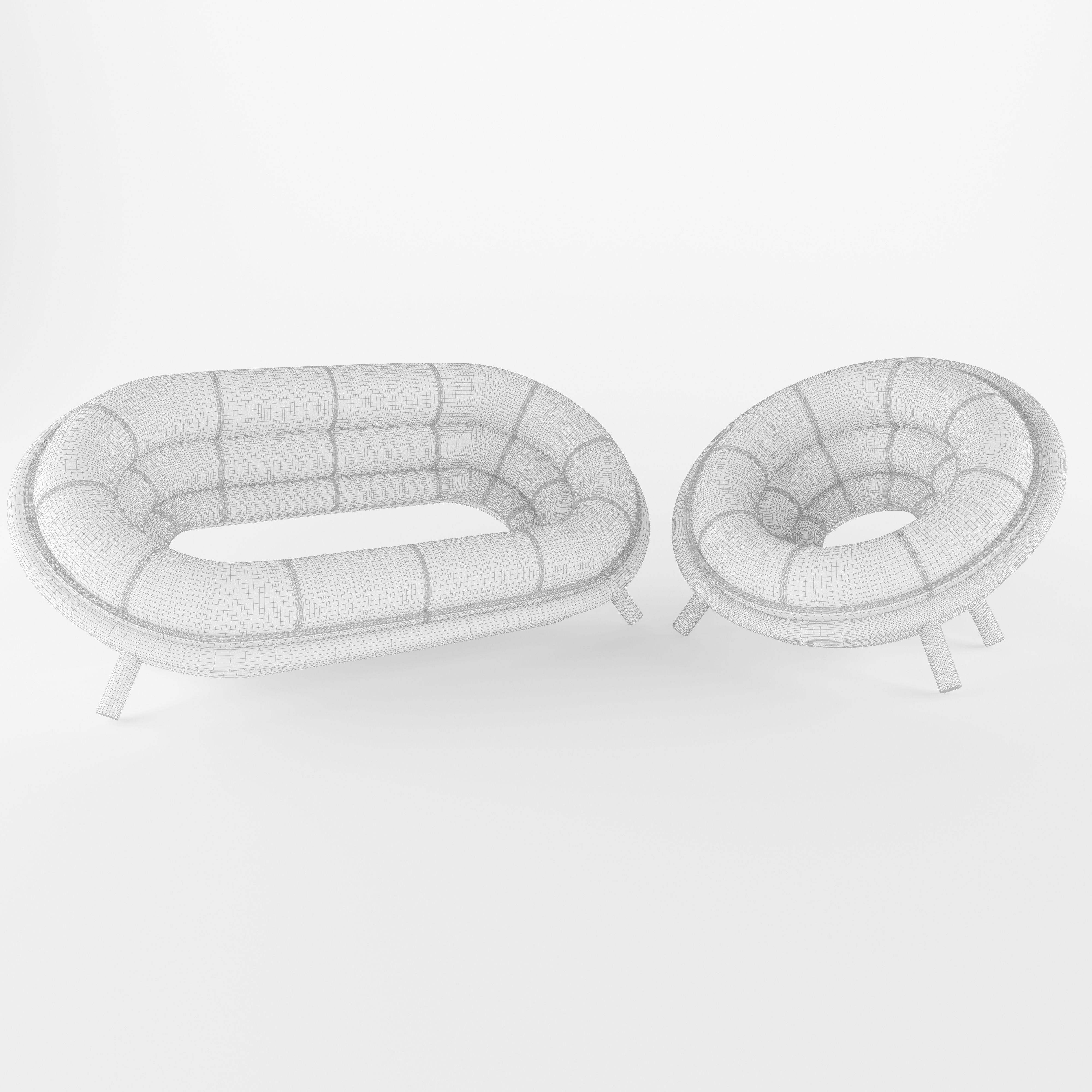 Model001 Sofa 3D model 3D model_4