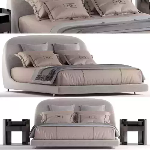 Flou Taormina bed 3D model