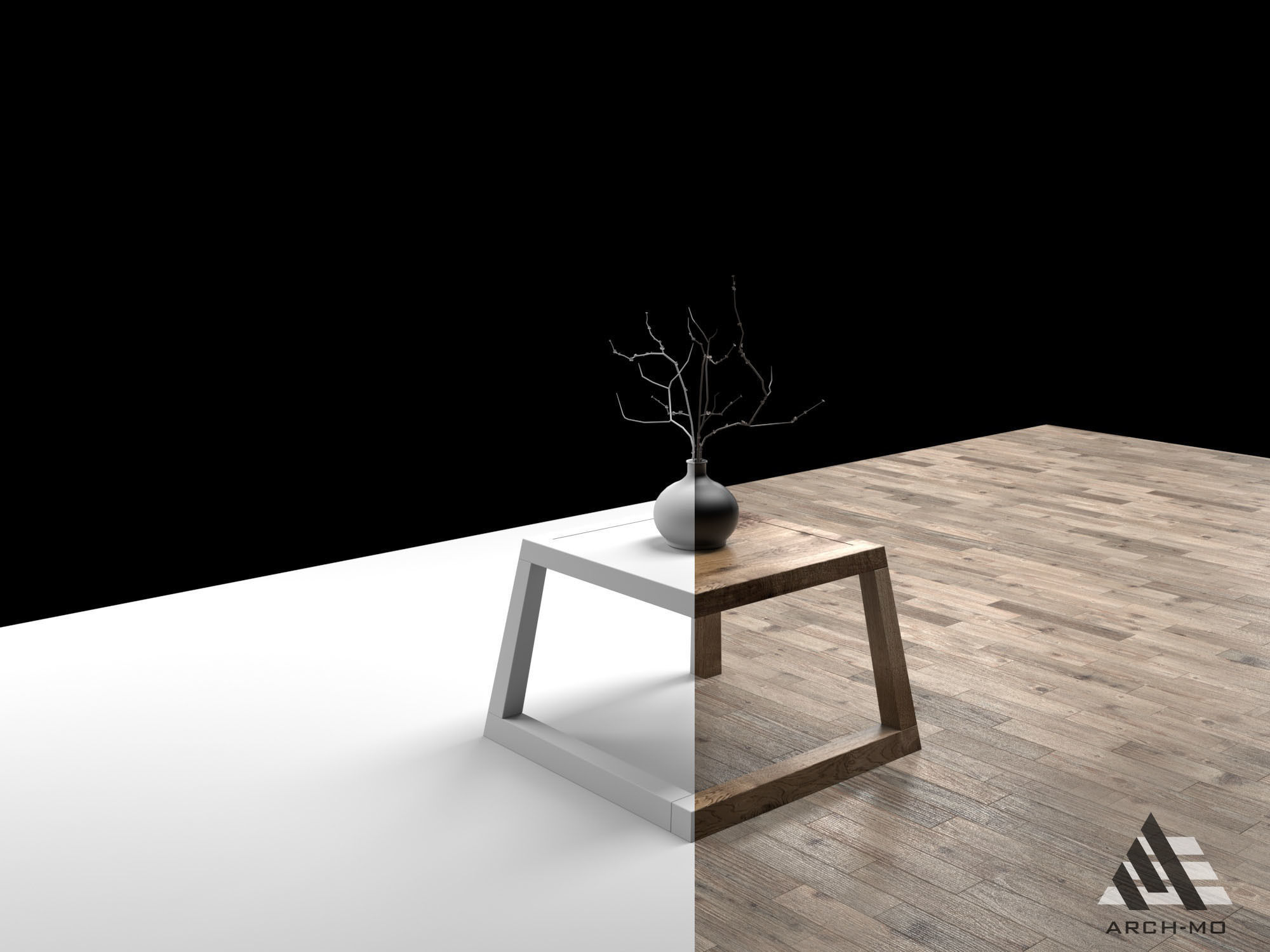 Coffee table 04- furniture Free 3D model_1