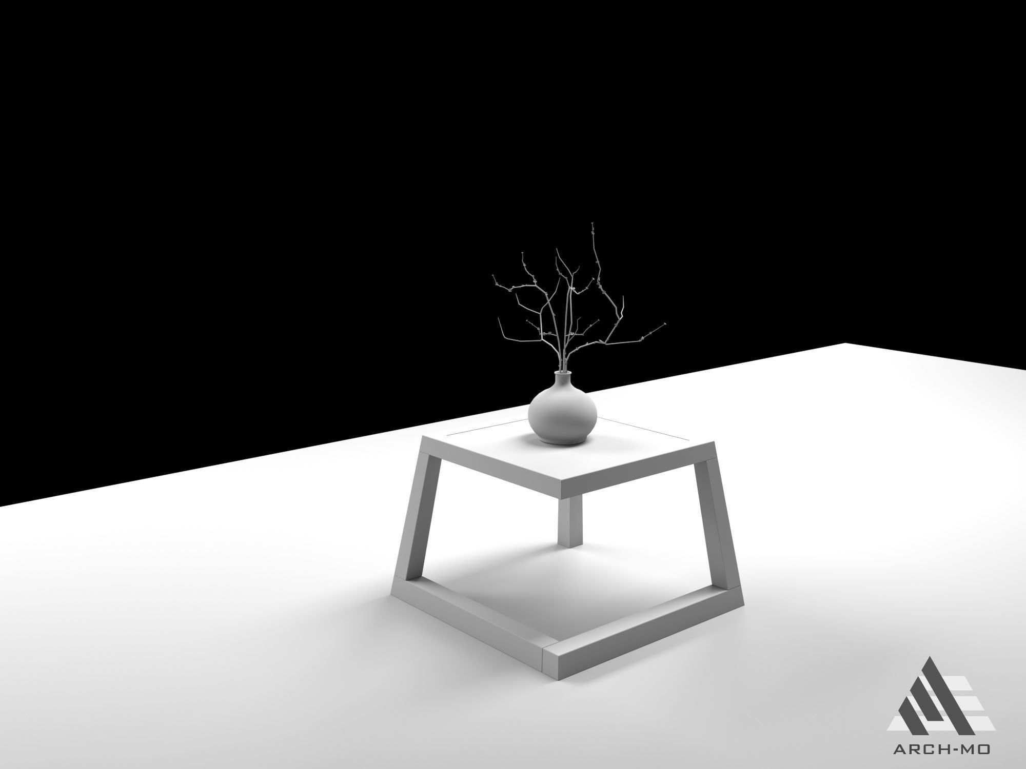 Coffee table 04- furniture Free 3D model_2