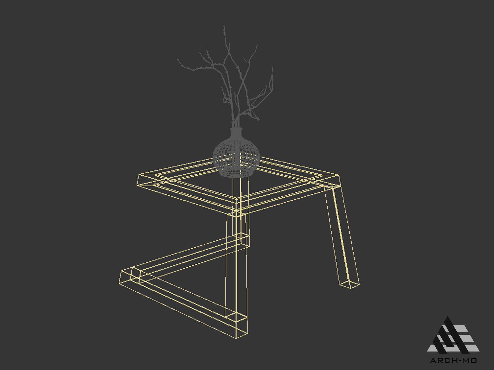 Coffee table 04- furniture Free 3D model_7