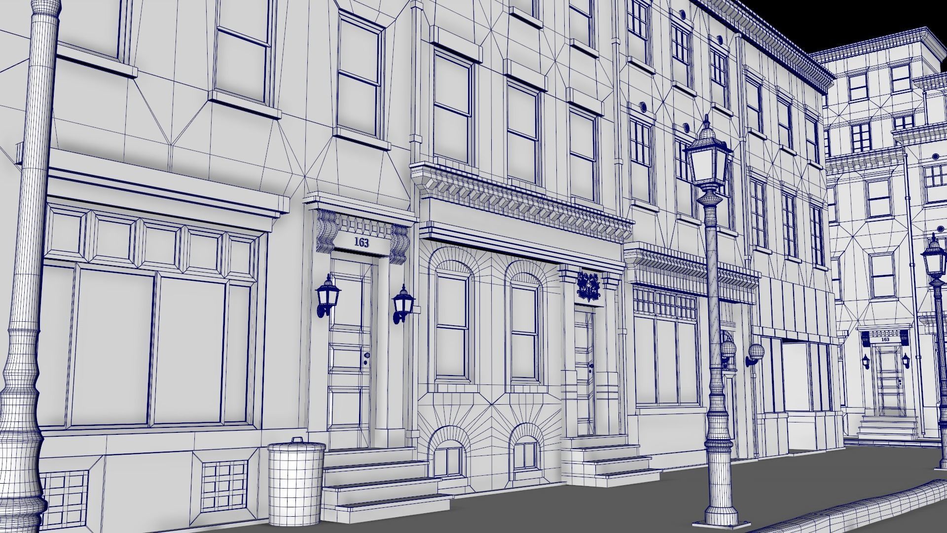 Classic Street 3D model_3