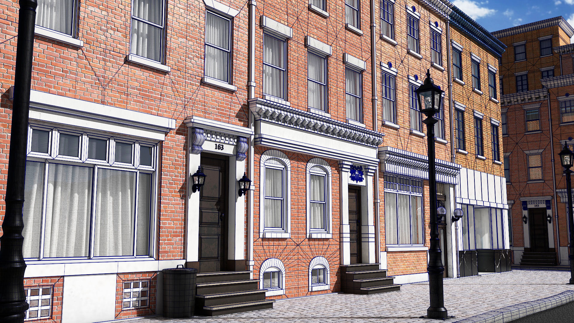 Classic Street 3D model_4