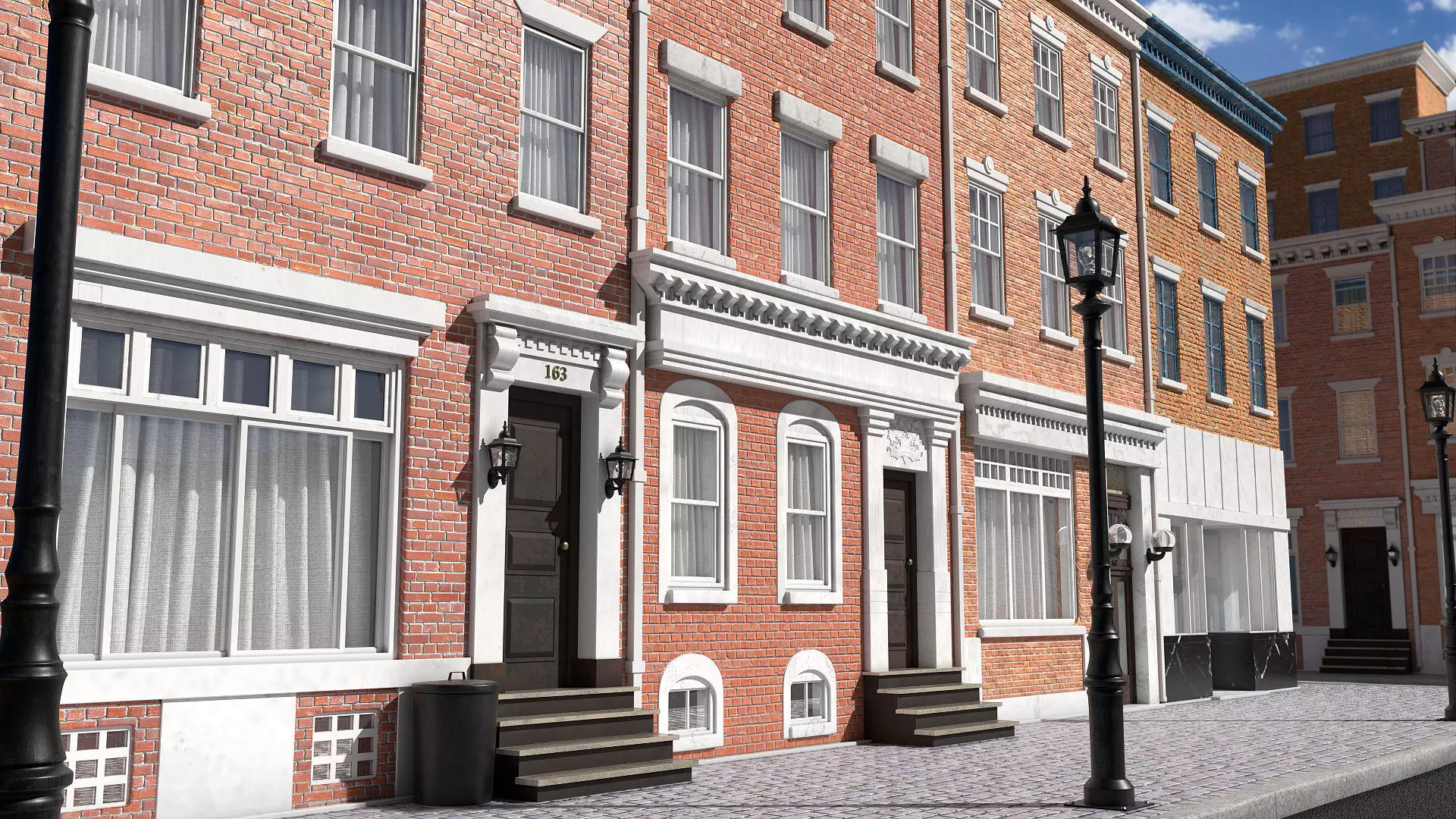 Classic Street 3D model_0