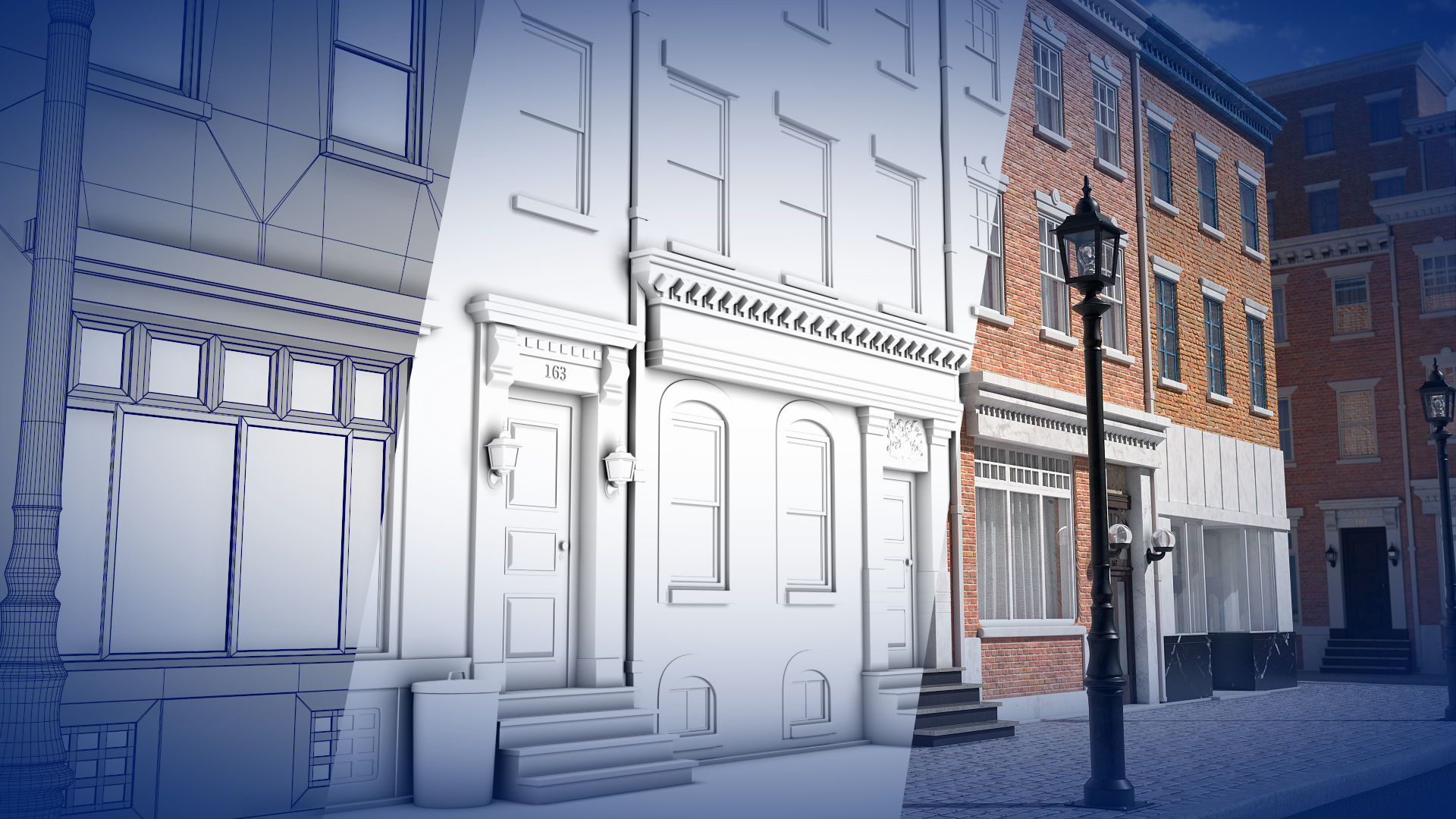 Classic Street 3D model_1