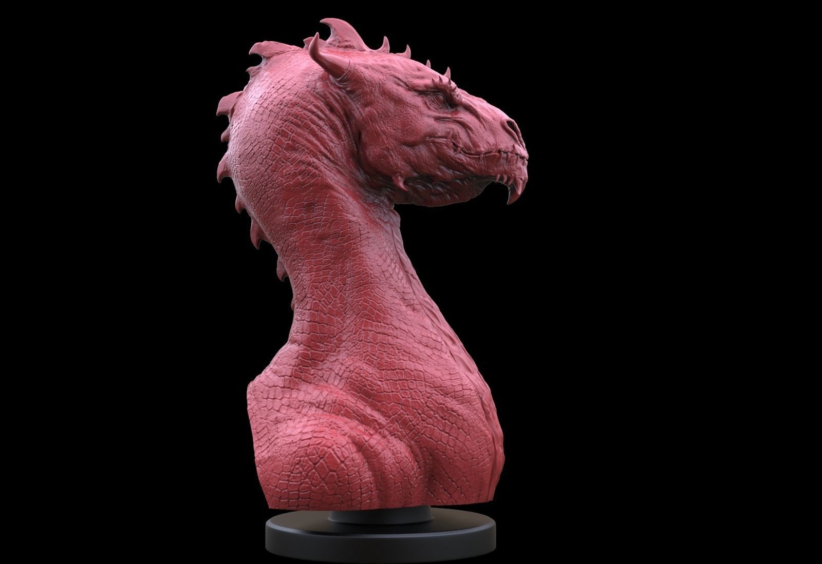 Dragon Bust 3D print model_1