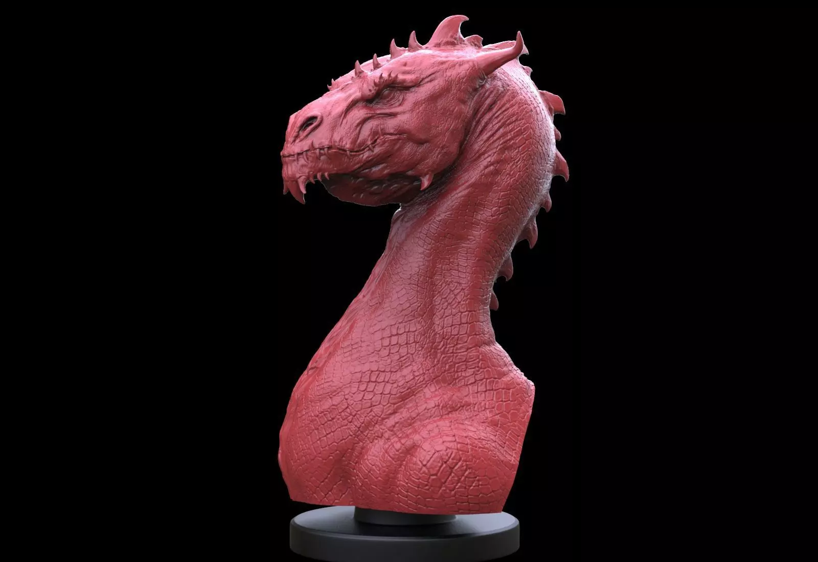 Dragon Bust 3D print model_0