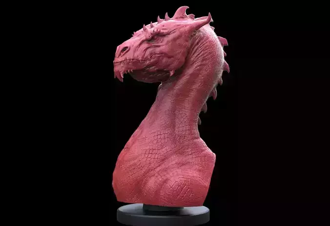 Dragon Bust 3D print model