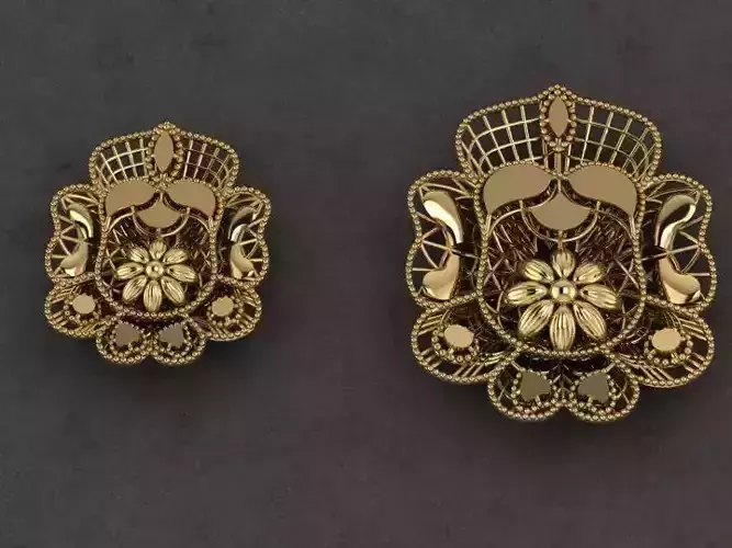 Pendant Set 3 two gold plated brooches