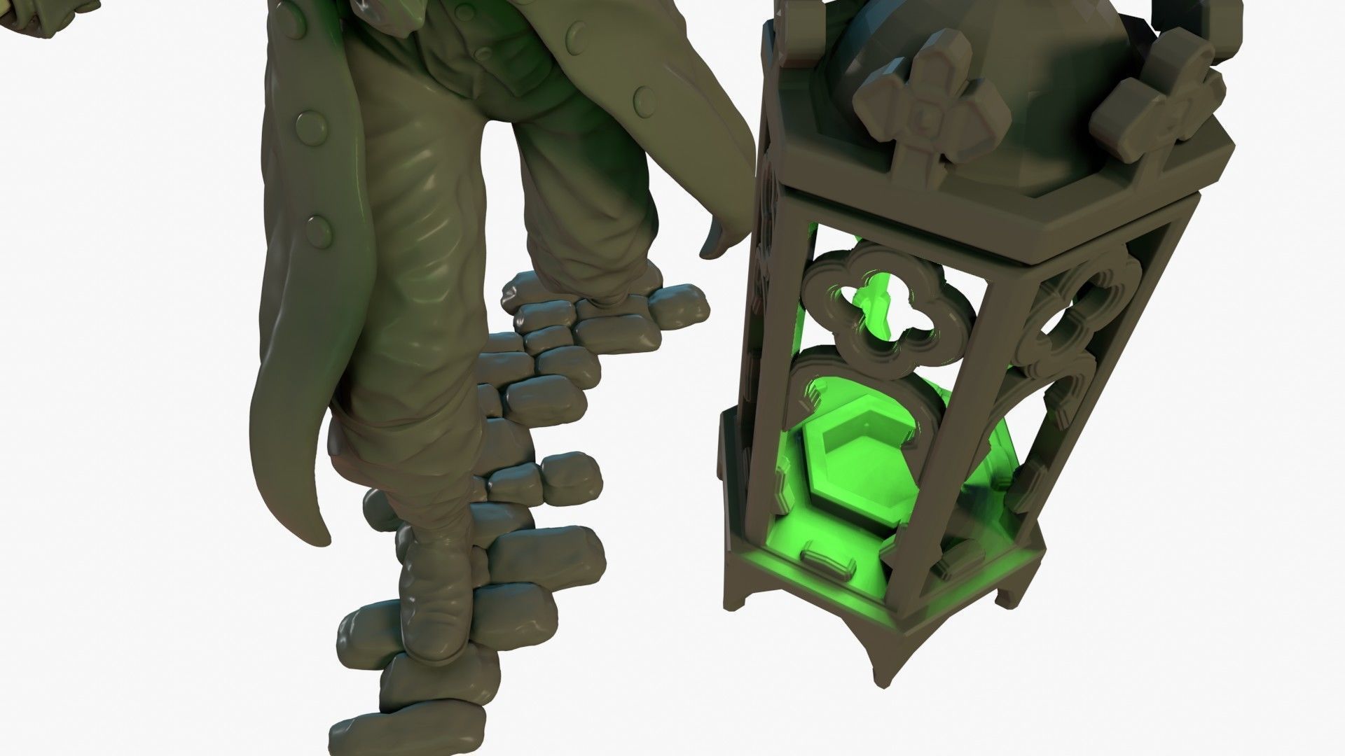 Eddie with Lantern 3D print model_6