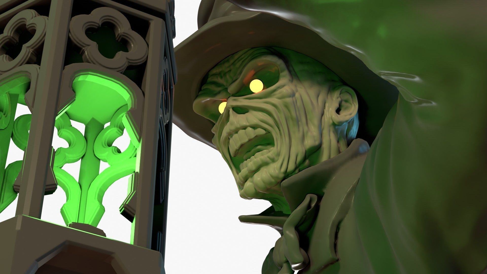 Eddie with Lantern 3D print model_5