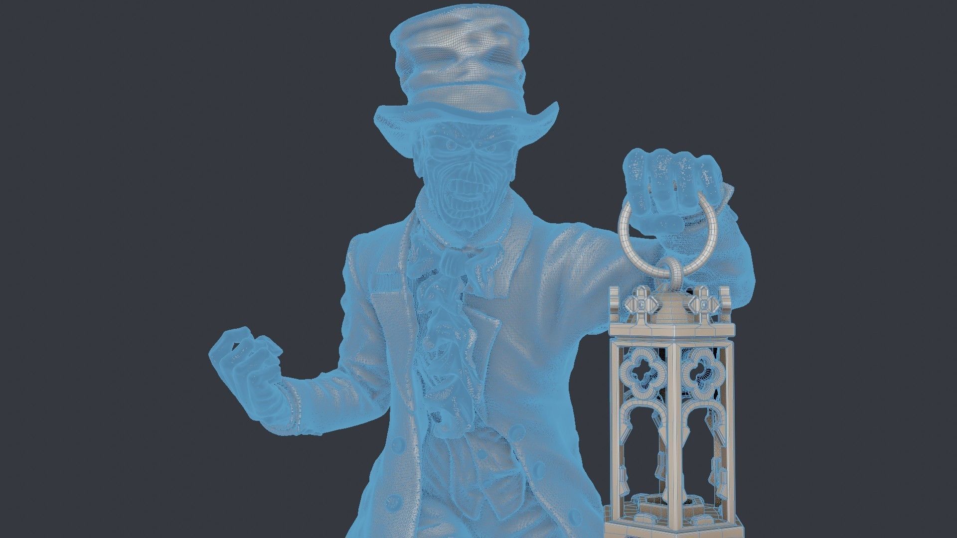 Eddie with Lantern 3D print model_17