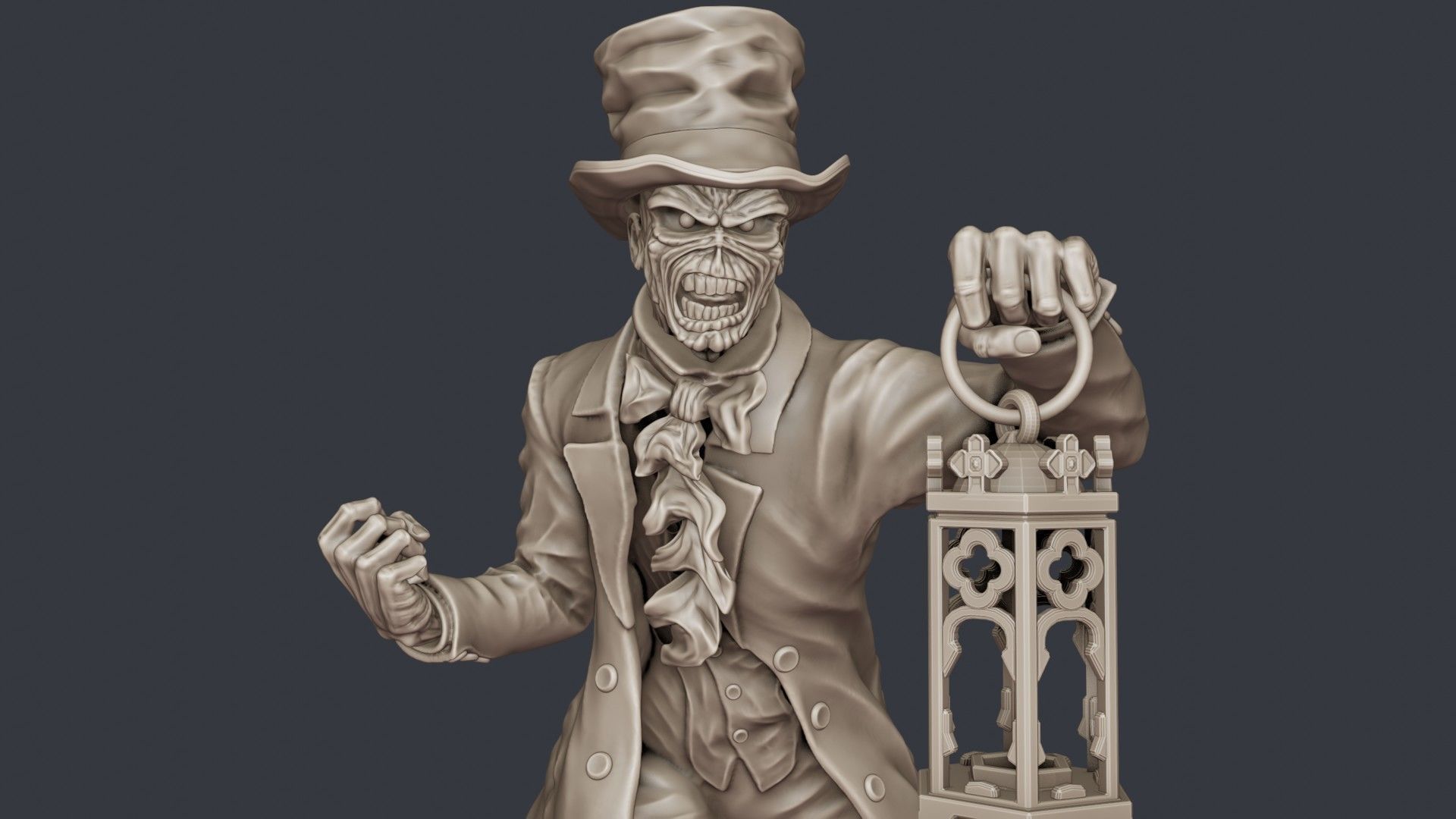 Eddie with Lantern 3D print model_14