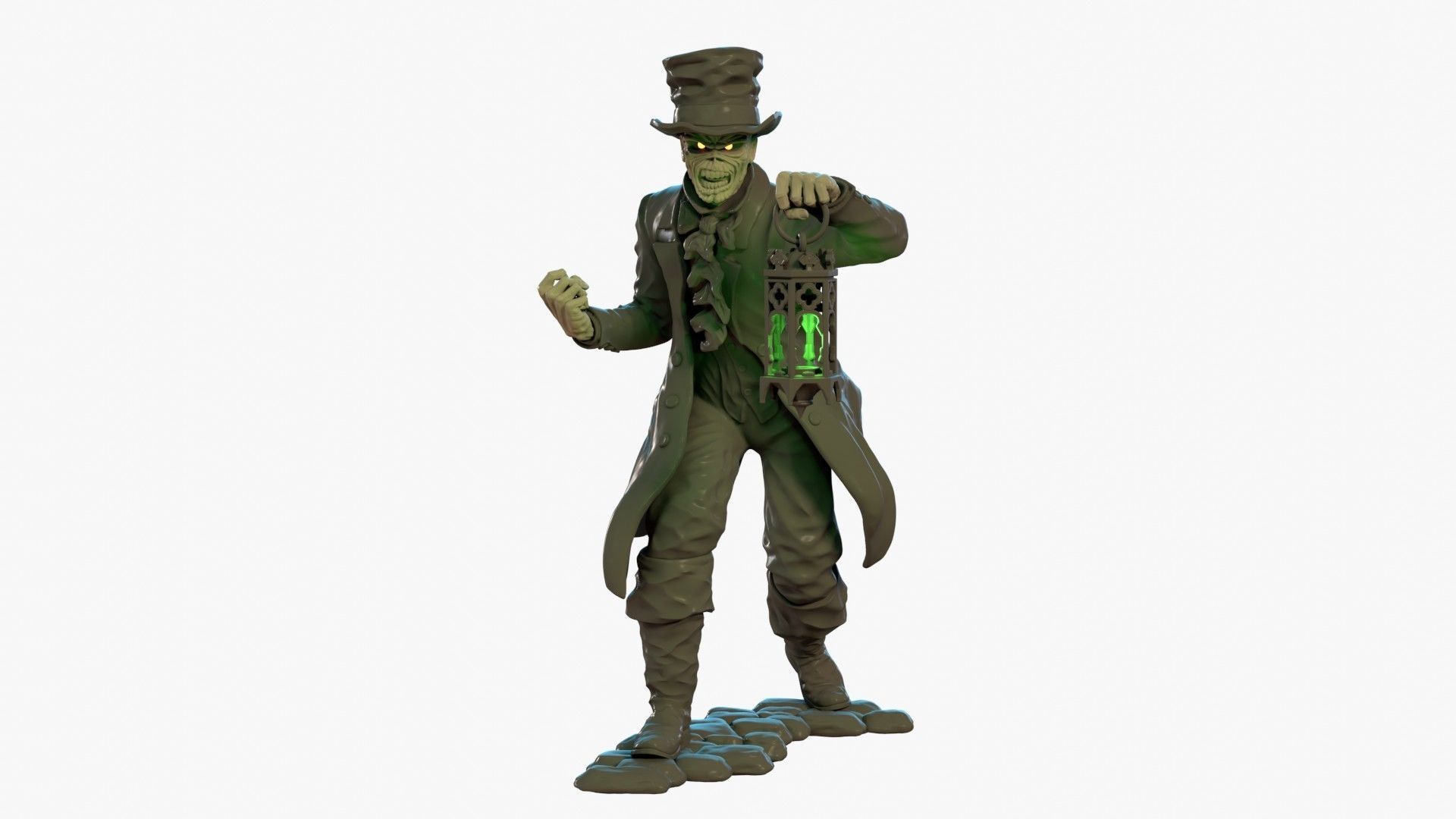 Eddie with Lantern 3D print model_1