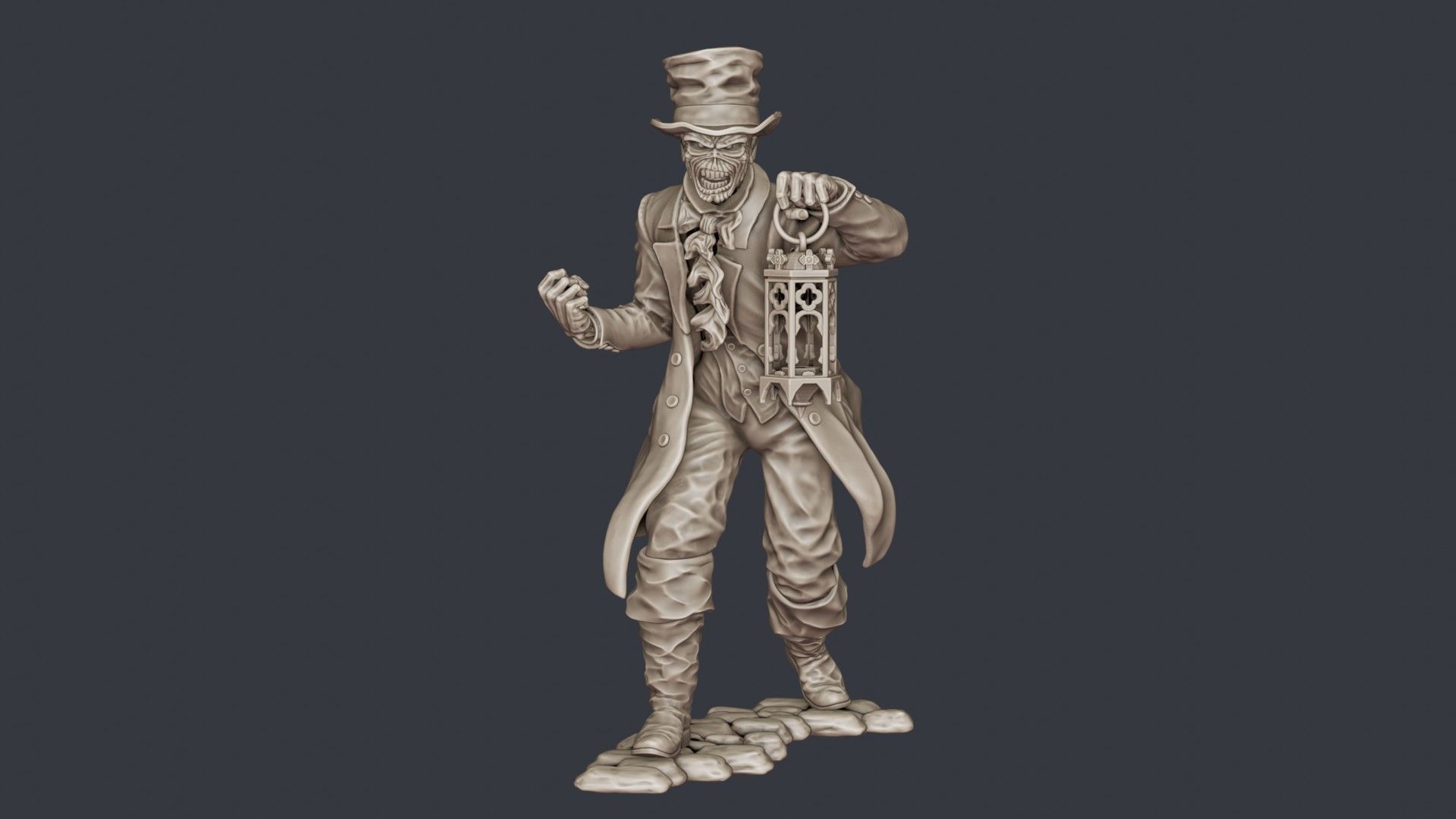 Eddie with Lantern 3D print model_15